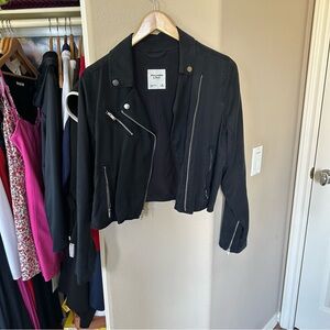 Abercrombie & Fitch Black Moto Jacket